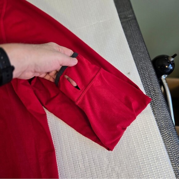 Eddie Bauer 1/4 Quarter Zip Collared Red Pullover Lightweight Mens X Large - Picture 12 of 12